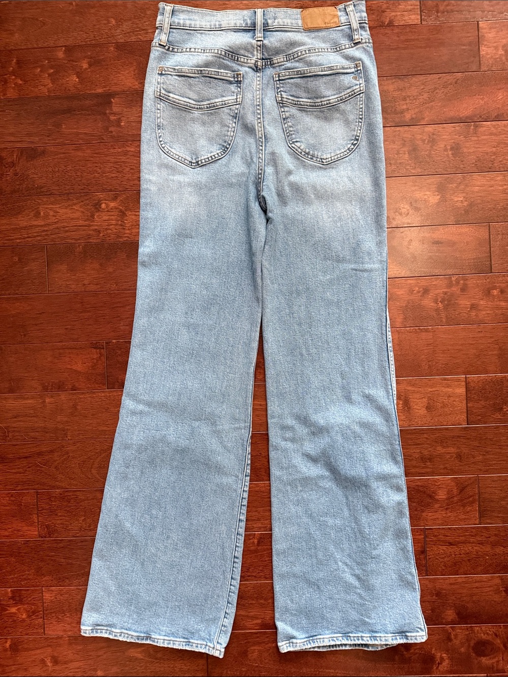 NWOT Madewell Light Blue 11” Flare Leg High Rise Denim Jeans 28 - Picture 7 of 7